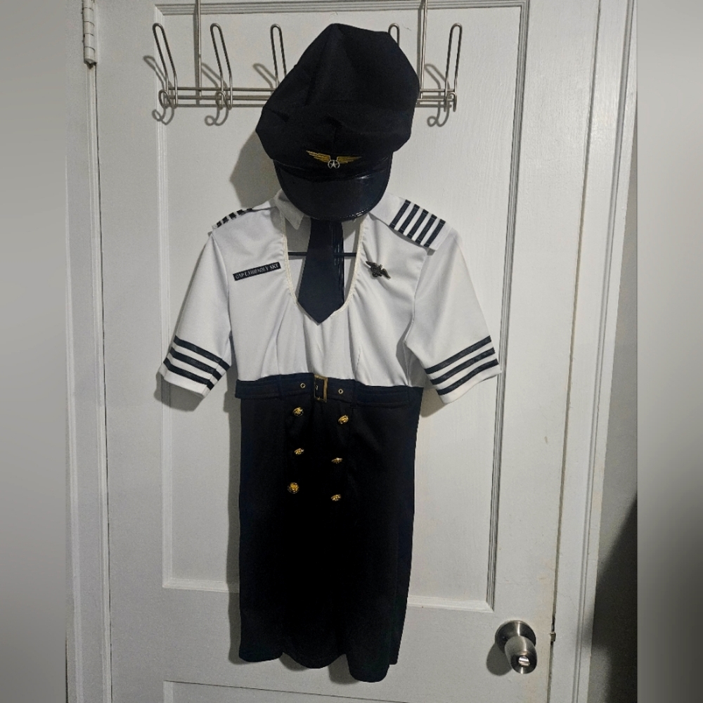 Womens Sexy Pilot Halloween Costume
